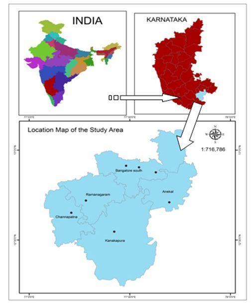 The Catchment of South Bangalore Metropolitan region Comprises parts of Cauvery, South Pennar and Palar basins.