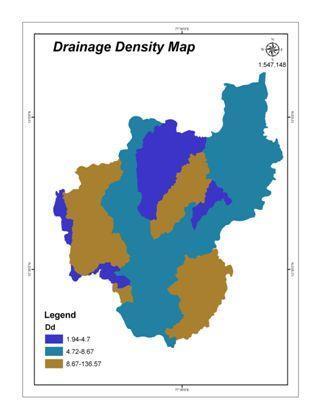 Figure 3: Drainage Density Map E.