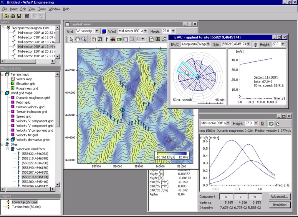 WAsP Engineering WAsP Engineering is a program to support load calculations on wind turbines.