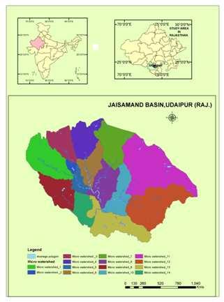 Morphometric Analysis of Sub-Basins in Jaisamand Catchment Using Geographical Information System 197 Figure 1: Location Map of Study Area Figure 2: