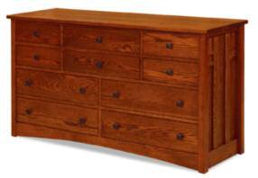 Watertown Dressers, cont. 128 W051-1: 4 Drawer Dresser - 49 w x 21 d x 32.5 h Shown with Beveled Mirror 049-1 - 27.5 w x 2.25 d x 45.