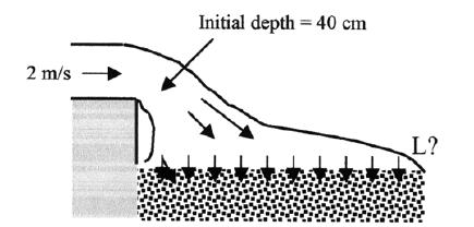 Determine the force acting on the shaft in the axial direction. Density of water is 1000 kg/m 3.