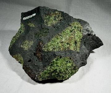 Igneous rock composed mainly of iron