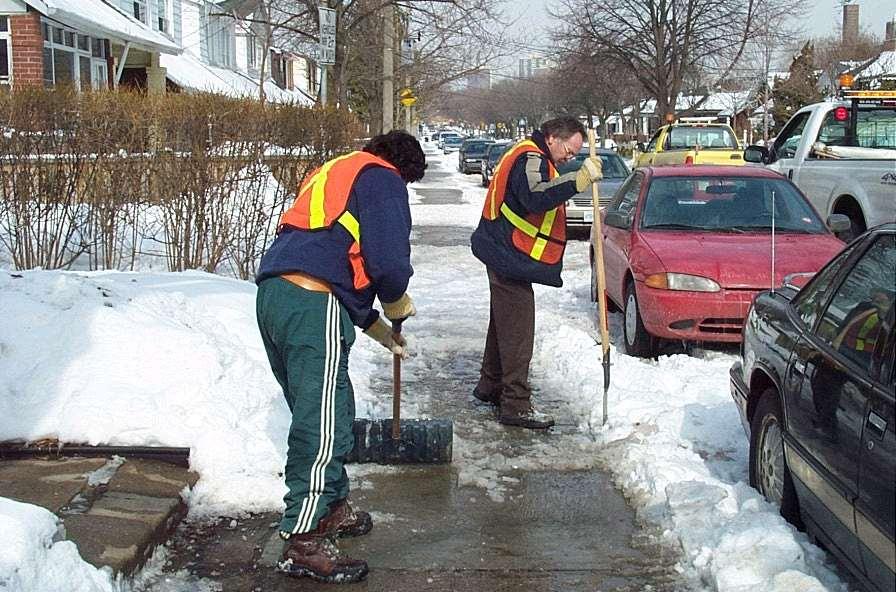 Seniors Snow Clearing Where it is not possible to deliver a mechanical service a manual service may be provided residents of single or