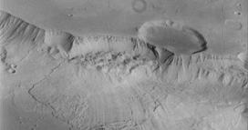 on Mars Gravity Landslides, Slumps, Ejecta