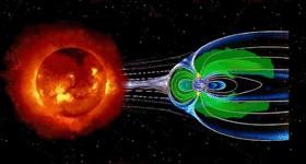 Earth s Magnetic Field Our magnetic field stretches out through the atmosphere and acts as a