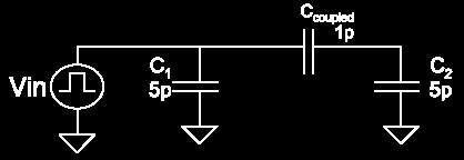 Example Coupling Cap Draw an Equivalent Circuit: V