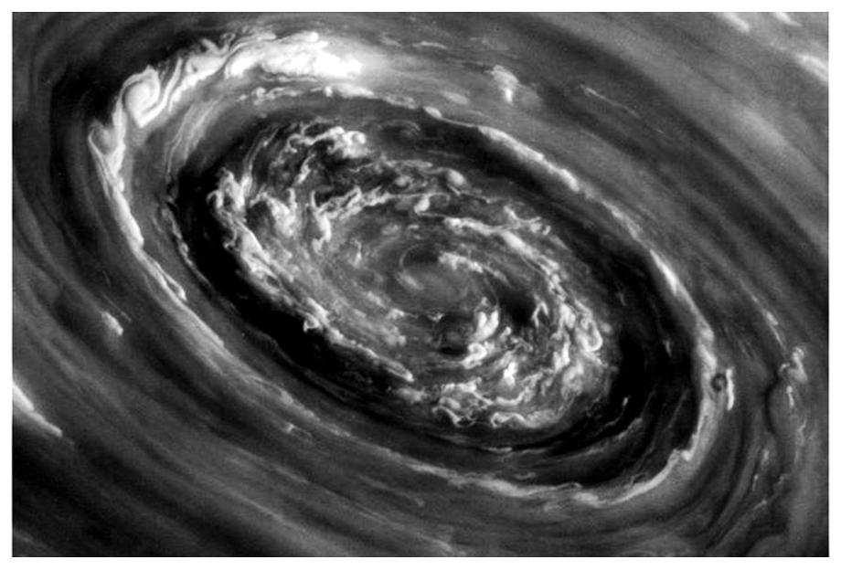 8 Eye of Saturn At Saturn s north pole is hexagonal vortex in the thick atmosphere.