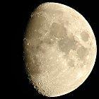 Waxing Gibbous When the moon is in between the first quarter moon and the full moon, we