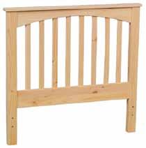 PINE slat BED bed SETS & Headboards BEDS - PINE 173 TWIN 45 H x 40 ½ W x 2 ½ D 183 FULL 45 H x 56 ½ W x 2 ½ D 193 QUEEN