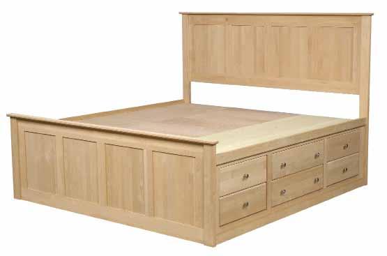 SOLID ALDER CHEST BED Drawer Combo Options: 6 Drawers & 3 Drawers 6 Drawers & 6 Drawers 3 Drawers & 3 Drawers 6 Drawers & Blank 3 Drawers & Blank AVAILABLE IN TWIN, FULL, QUEEN & KING CHEST BED -