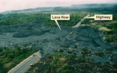 Lava Flows! Lava can be thin and runny or thick and sticky.