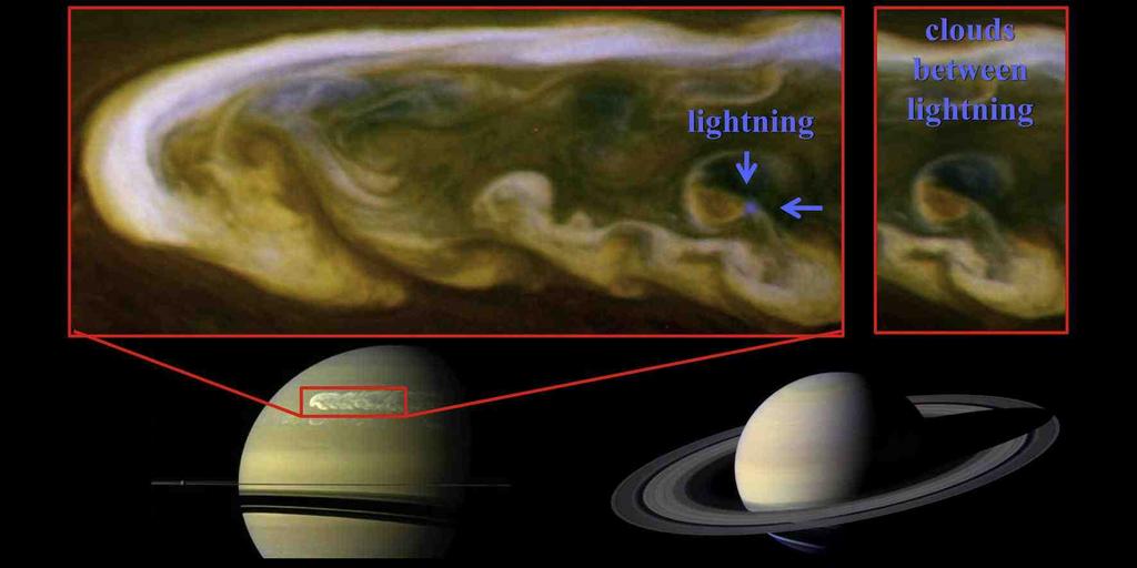 Lightning on Saturn!