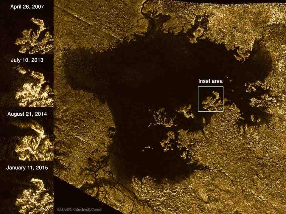 A Transient Feature in a Lake on Titan!