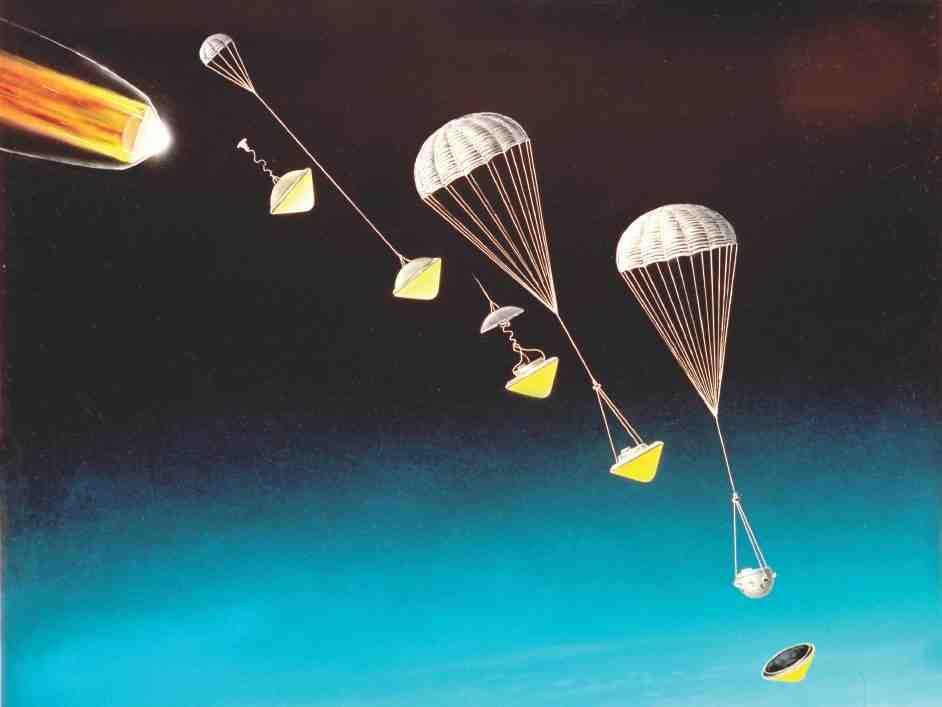 Upon arrival, it also released a small probe, which parachuted into Jupiter s