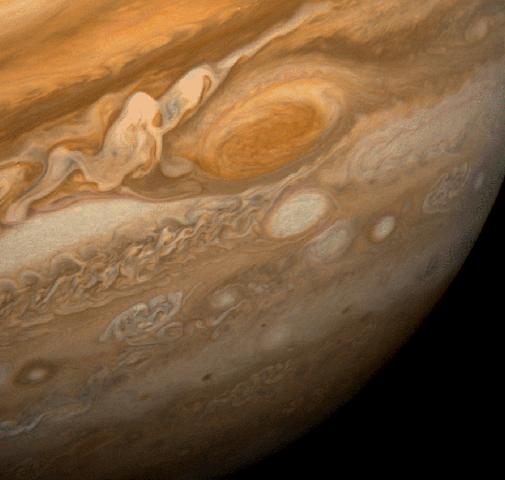 These clouds are made primarily of sulphur, water, and ammonia compounds 13 Jupiter s Great Red