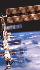 The International Space Station orbits Earth about 16 times a day. It is around 360 kilometers above Earth.