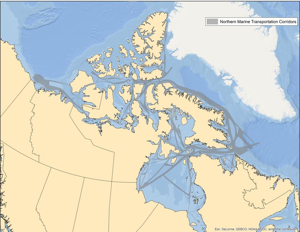Northern Low Impact Shipping Corridors **CAUTION** Corridors are a framework designed primarily by patterns