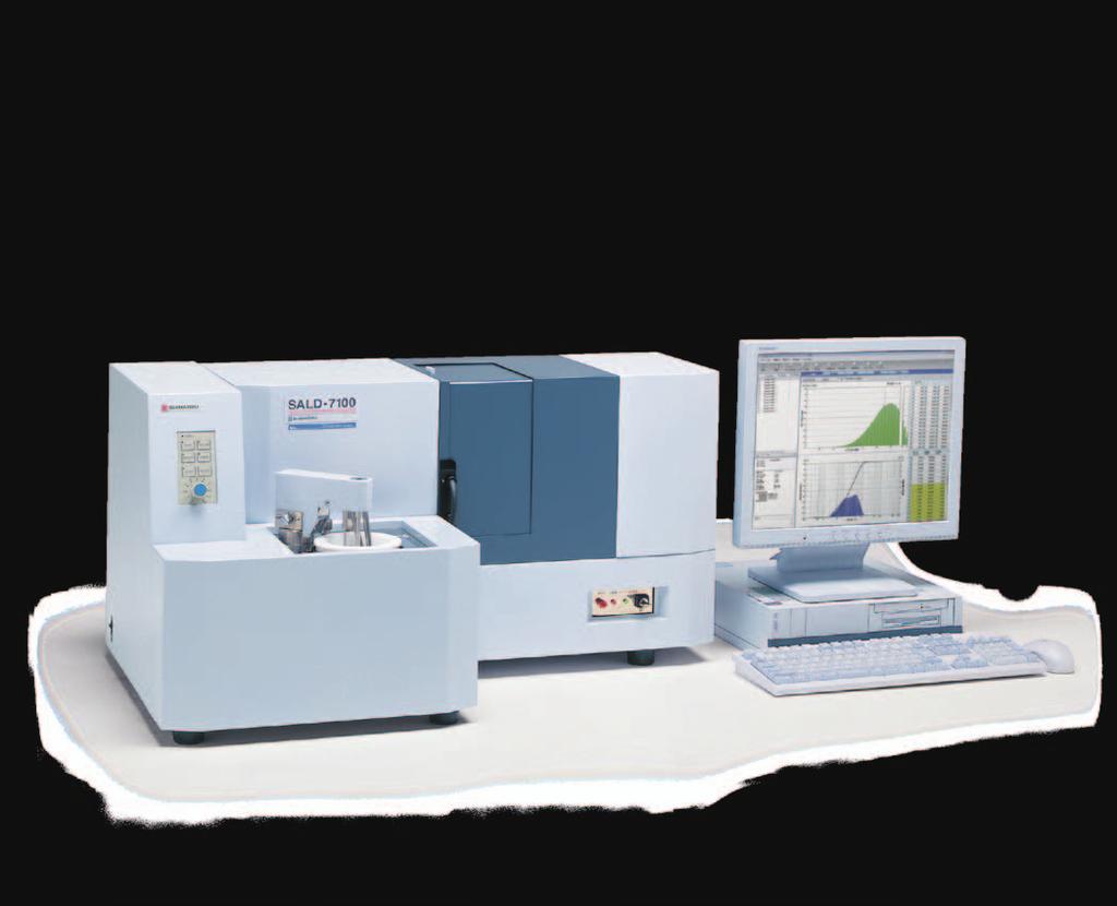 A Particle Size Analyzer That Can Handle Measurement in the Nano to Micron Ranges Nano Particle Size Analyzer SALD-70 Features Particle size distribution can be measured in a range of 0 nm to 300 µm