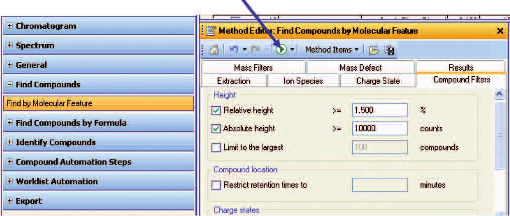 Experimental Conditions Any of the Agilent accurate mass analysis instruments, the Model 6200 or 6500 series, may be used to generate data files for this analysis procedure.