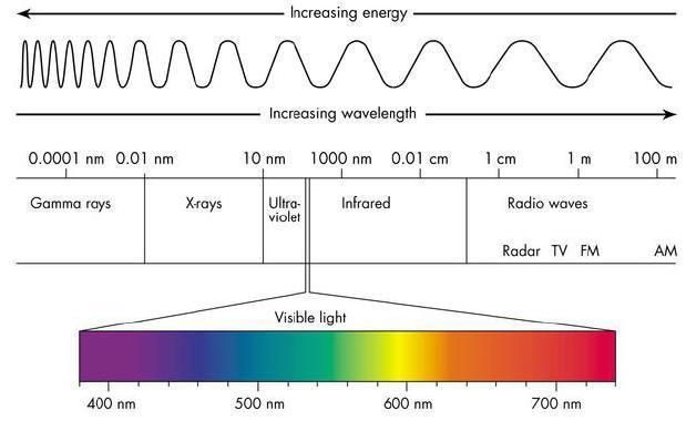 Photon Each wavelength is associated with a certain amount of energy in its photons Longer wavelength less energy An atom in