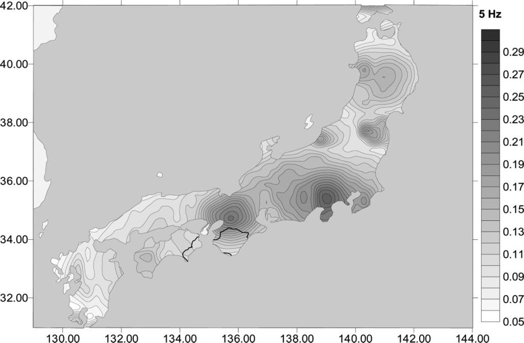 A. Kijko, A.O. OÈ ncel / Soil Dynamics and Earthquake Engineering 20 (2000) 485±491 489 Fig. 3. (continued) Japanese islands, located between 428N, 1448E and 318N, 1298E (Fig. 2).