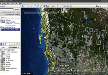 Google Earth- overlain georeferenced aerial photography and higher resolution satellite (ortho-) imagery; also including