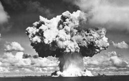The most complicated issue to be addressed in the making of an atomic bomb was the production of ample amounts of enriched uranium to sustain a chain reaction.