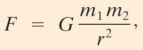 6-1 Newton s Law of Universal Gravitation Therefore, the gravitational force must be proportional to both masses.