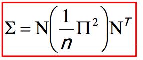 technical note PCA by SVD Note that N is (d x d) and orthonormal, and Π 2 is