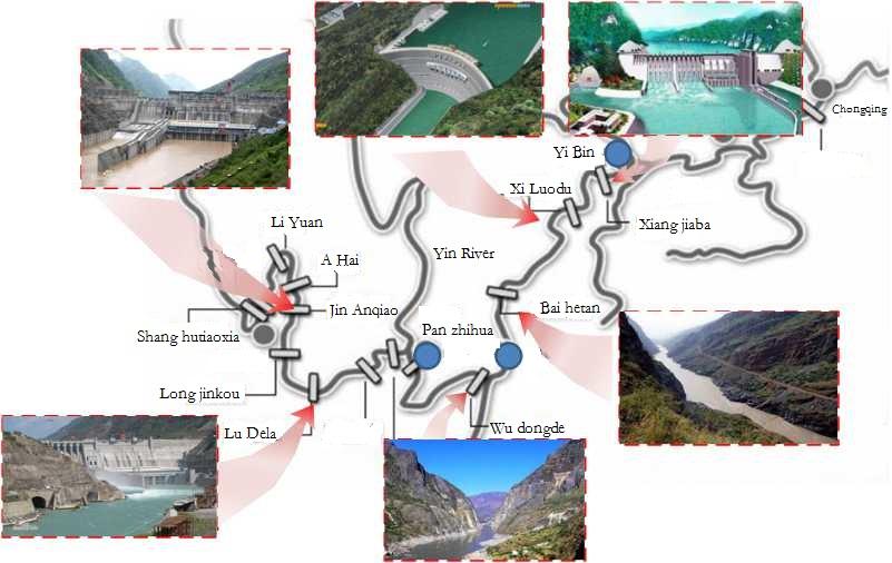 ANALYSIS ON THE CONTROLS OF THE TEMPORAL AND SPATIAL SEDIMENTAION PROCESS Xiangjiaba station is located on the upper Yangtze River; Gaochang and Fushun stations are the control points for the main