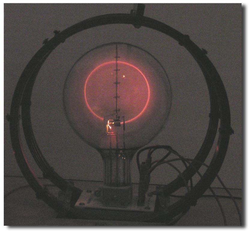 Example: Moving Electrons In this photo, an electron beam is initially accelerated by an electric field.