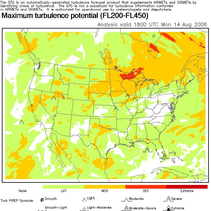 Turbulence Despite over-forecasting and conservative piloting practices, aircraft turbulence encounters currently account for over 40 percent of all weather-related factors or causes cited in