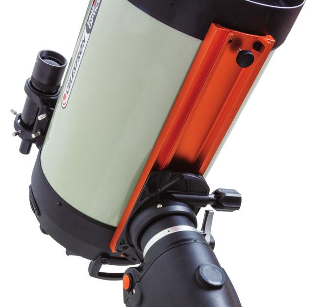 Replace the counterweight safety screw. Attaching the Hand Control Holder The CGEM II telescope models come with a hand control holder that attaches to a tripod leg.