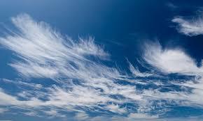Cirrus clouds thin, feathery or tufted; Form