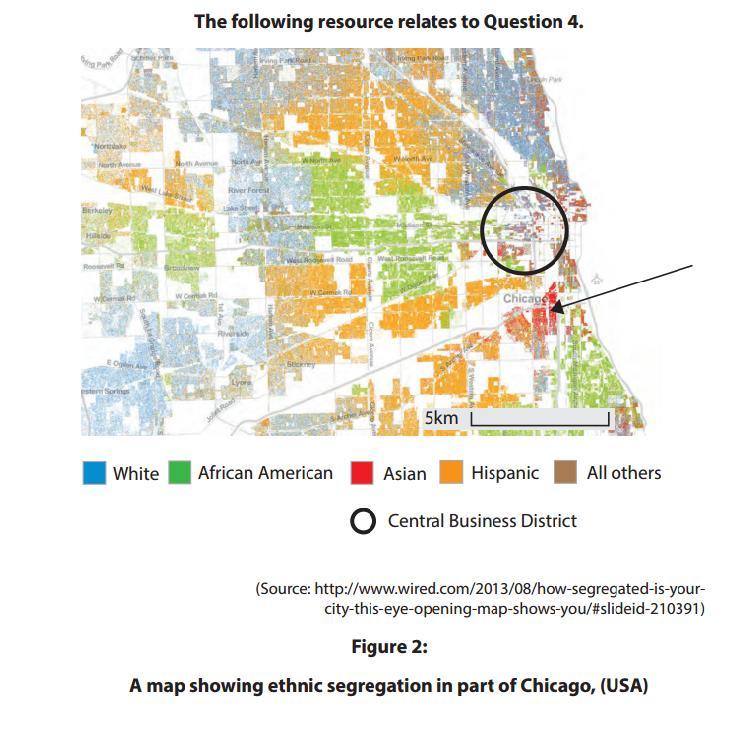 (a) (i) Suggest one reason for the pattern of vacant land in Detroit. (3) (ii) Suggest reasons for the relationship between proportion of vacant land and distance from the CBD of Detroit.