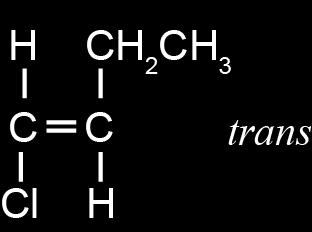 Your answer should include: an explanation of the requirements for cis and trans isomers reference to the structure of molecule D. 1.