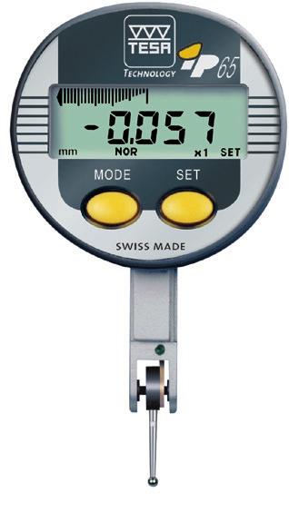 Lever-type Dial Test Indicators TESA IP65 Electronic Dial Test Indicators Provides the advantages of a mechanical test indicator with a digital reading. Inductive patented measuring system.