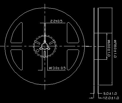 Reel Dimensions Notes: 1. Dimensions are in millimeters. 2. Tolerances unless mentioned are ±0.2mm.