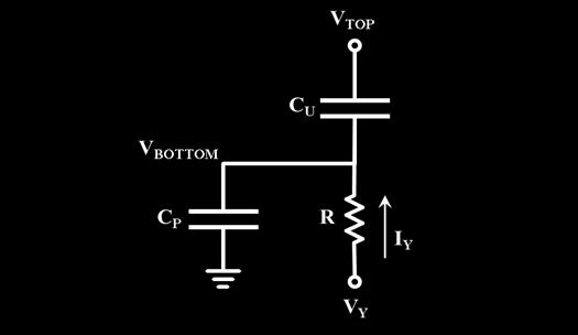 capacitors, x is the number switched by a voltage difference of V X, and α T is fractional top plate parasitic capacitance as normalized by the total array capacitance.
