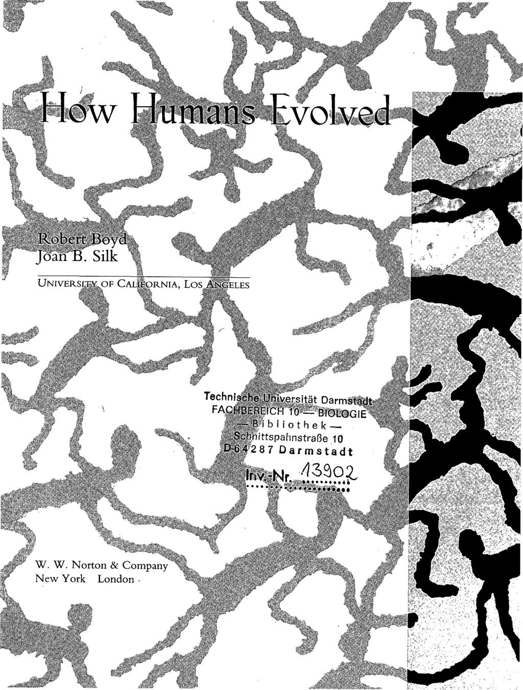 1 low Humans Evolved Robert Howl IOIIIB Silk UNIVERS1. i 1 \..UK I.