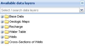 Using DGIR About Data Layers Available Data Layers: All data layers are listed under the Available Data