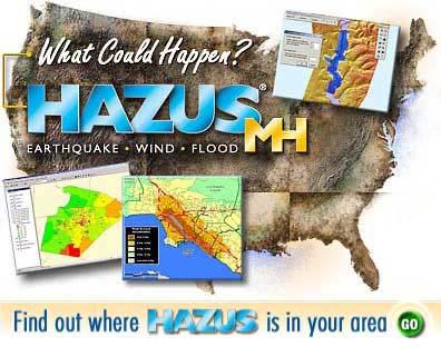 the water) and FEMAs HAZUS MH (Earthquake, Hurricane, Flooding applications).
