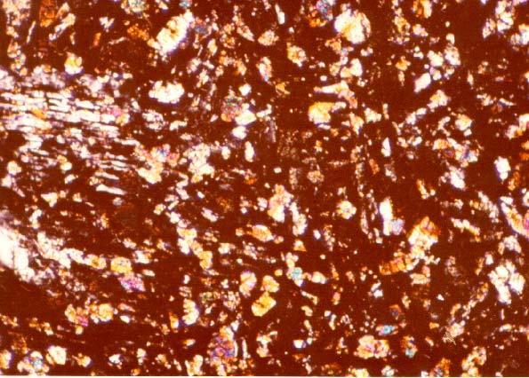(1975) found that metal grains in 61016 fell within the range of meteorite metal (Ni 4-8%; Co 0.3-0.5%). Chemistry On the basis of chemical composition, Hubbard et al.