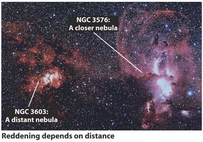 within the interstellar medium are called nebulae Dark nebulae are so dense that they are opaque They appear as