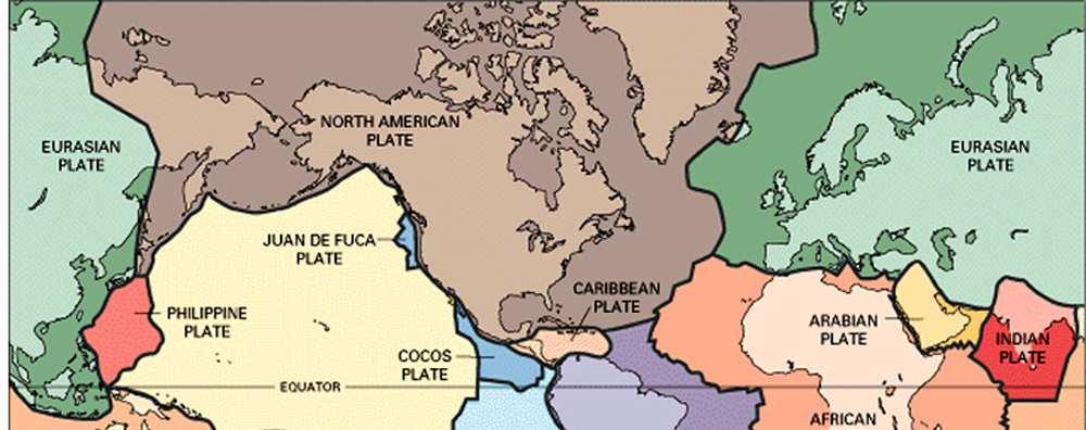 The Lithospheric Plates The crust of
