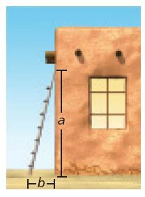 Check It Out! Example 2 What if...? According to the recommended safety ratio of 4:1, how high will a 30-foot ladder reach when placed against a wall?