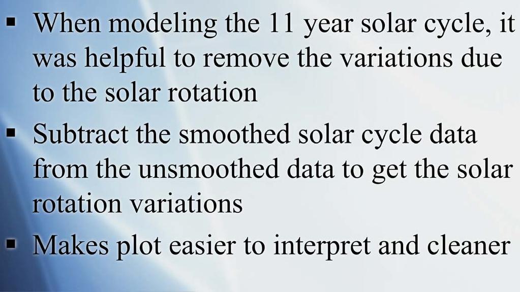 Solar Cycle and Rotation When