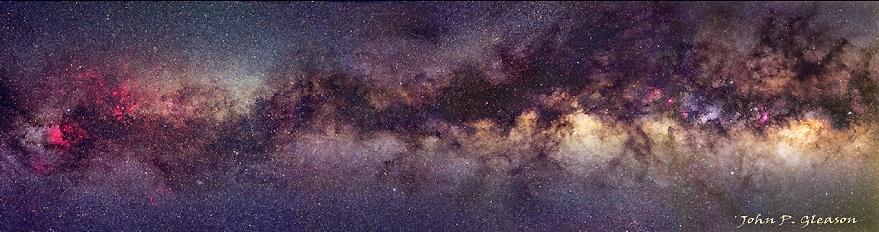 A photo mosaic of the Milky Way