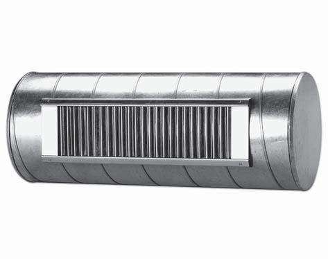 Dimensions B+0 A+0 A B Description is a rectangular ventilation grille with vertical adjustable bars for direct installation in circular ducts. The grille can be used for both supply and exhaust air.